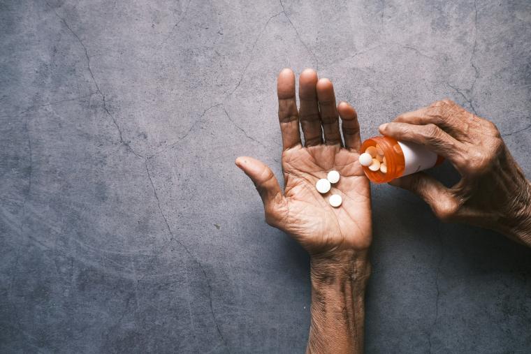 Dosing medication for elder person